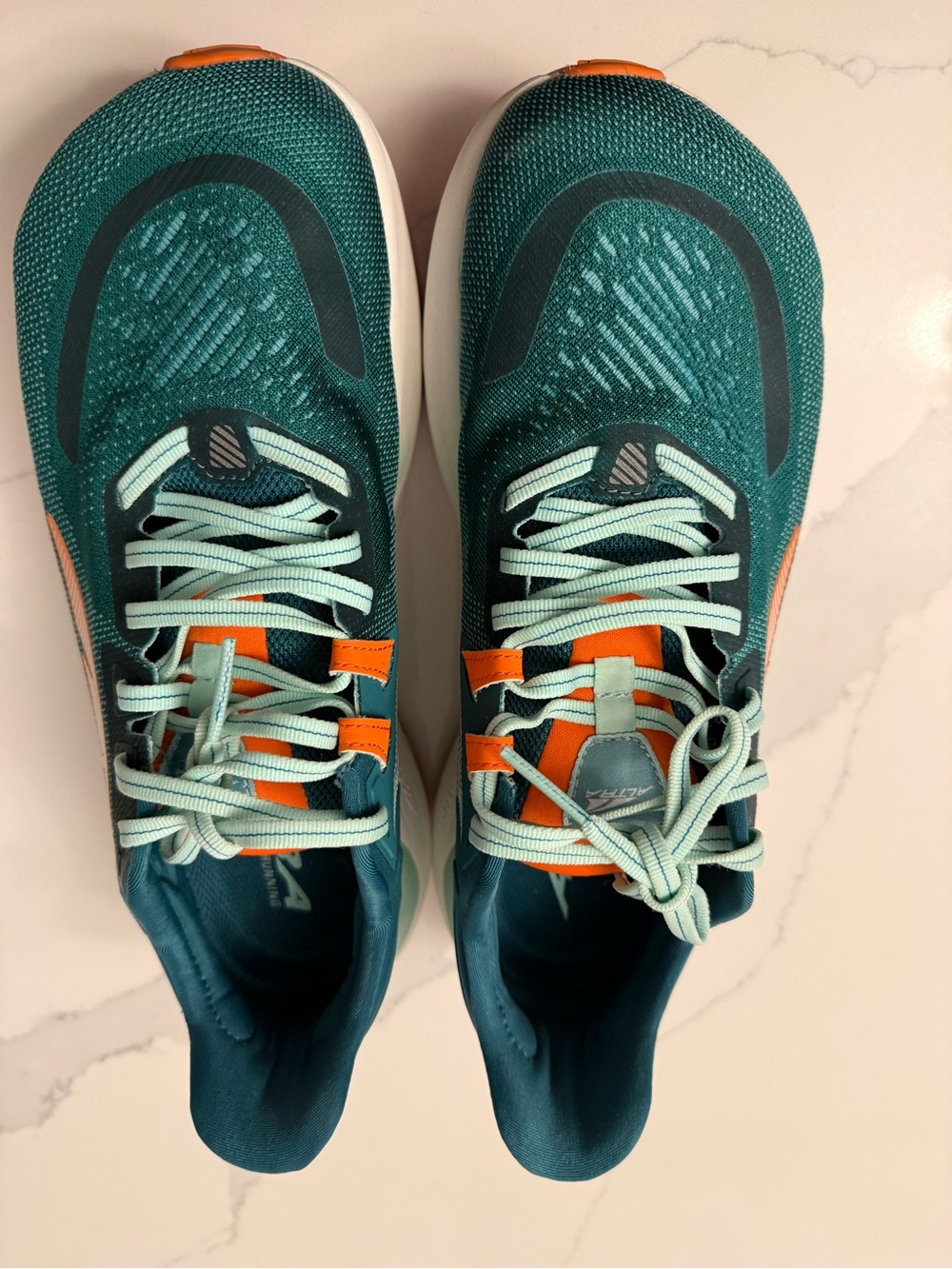 Altra Teal and Orange Mesh Stability Running Shoes - Picture 4 of 7